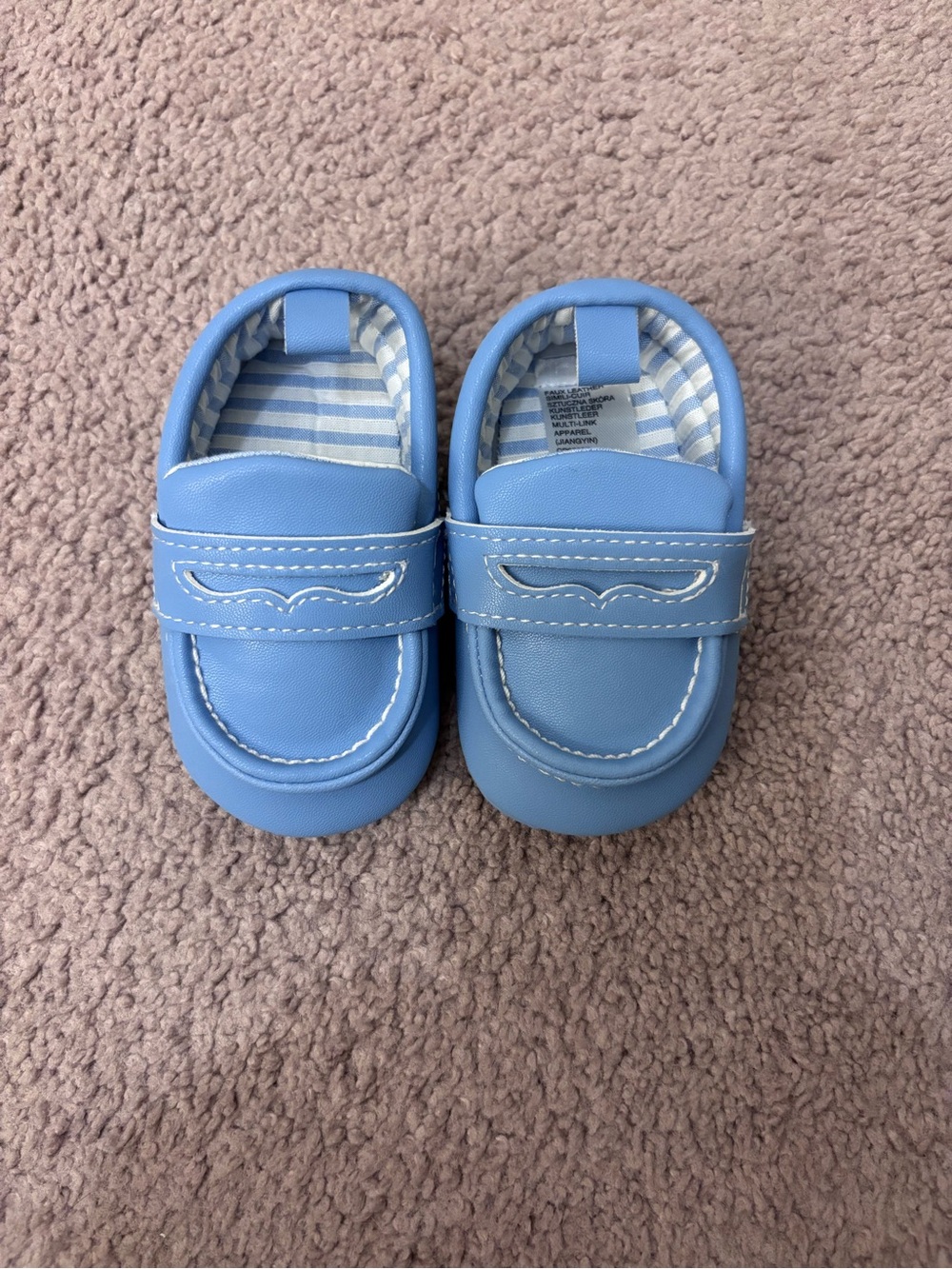 Classic Blue Baby Loafers - Kids Shoes
